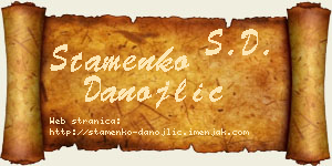 Stamenko Danojlić vizit kartica
